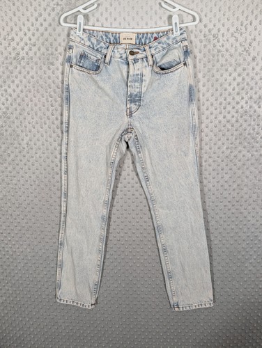 Sezane Brut Jeans Women's 26x27 Sexy High Waist Tapered Straight Cut Button-Fly