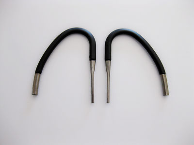 Neu 2pcs Schwarz Haltbar Komfort Metall Ohr Haken Loops Clips Für BlueAnt Q3 Q2