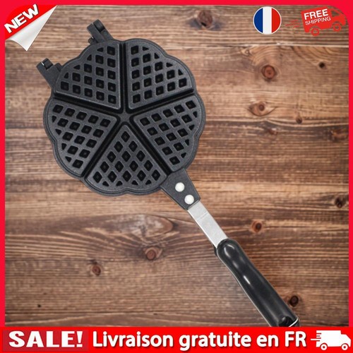 Gaufrier De Cornet Antiadhésif à Gaz - Moule Aluminium Cônes Gaufres Et Rouleaux D'Oeufs