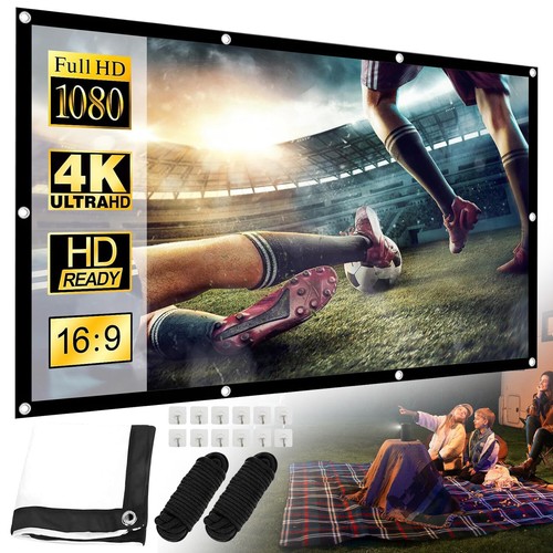 Beamer Leinwand 120" 4K HD Präsentationswand Projektion Leinwand Schule Treffen