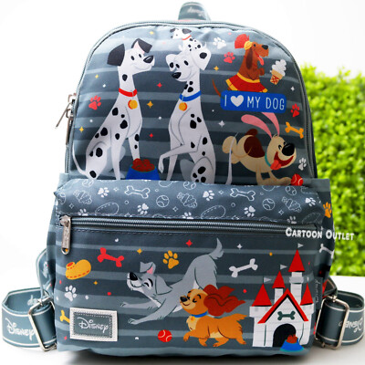 disney mini backpack dogs Loungefly Pets Mickey Mouse Cosplay Dog Harness Backpacks Polyurethane 26.5x23x11.5cm. Disney Dogs Mini Backpack 13"