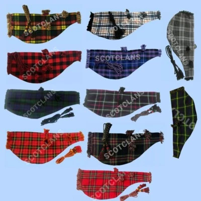 SC Great Highland Bagpipes Bag Cover Various Tartans