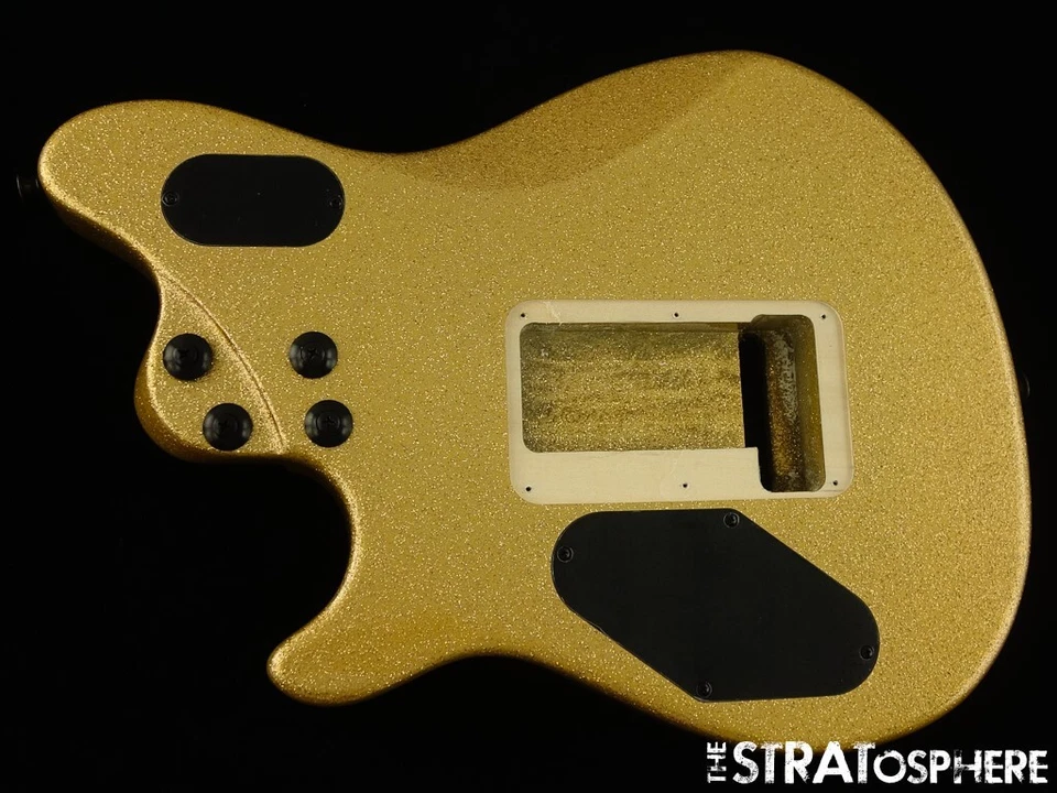 EVH Eddie Van Halen Wolfgang CUERPO ESTÁNDAR, Floyd Rose Route Gold Sparkle Foto 2 de 2