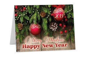 Personalizzato Di Natale Capodanno Corporate Logo Aziendale Famiglia Biglietti D Auguri C18 Ebay