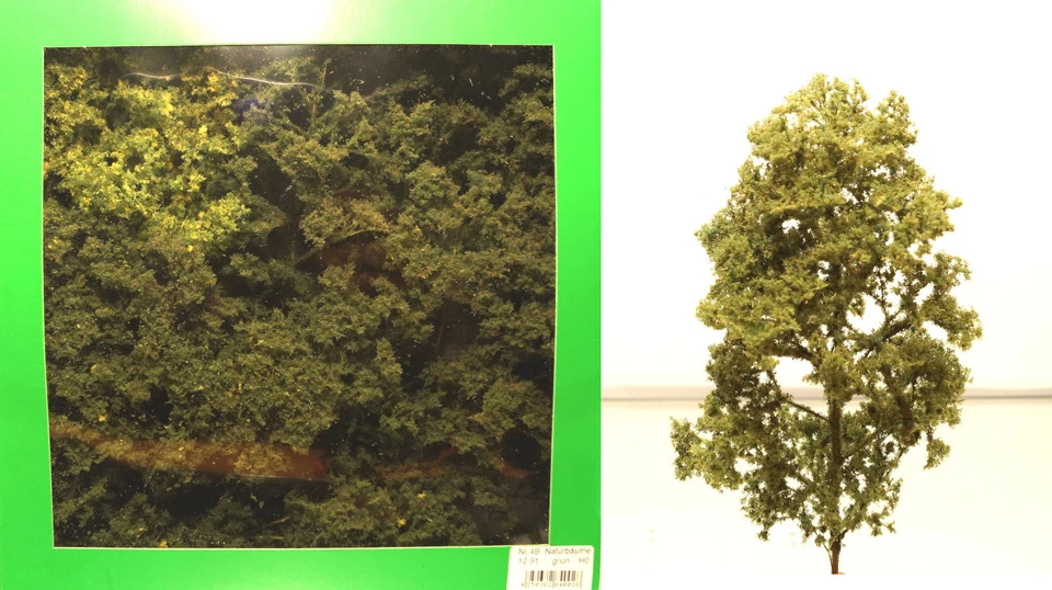 Jordan H0: 12 Bäume (Naturbäume), 10-15 cm (JO 4B) - NEU