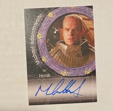 A52 Michael Adamthwaite as Herak stargate sg-1 autographed card