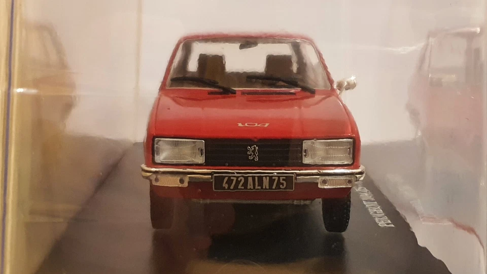 PEUGEOT 104 ZS 1976 1/24 - CON TECA E BLISTER SIGILLATO - MODELLINO AUTO VINTAGE - Immagine 3 di 4