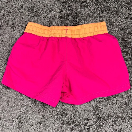 Patagonia Girls Costa Rica Baggies Shorts Hot Pink Orange Drawstring XL - Picture 4 of 7