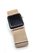 Apple Watch Series 3 38mm A1858 GPS Silver Aluminum - Brown Band