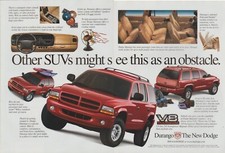 1998 Dodge Durango - Surfboards, Antique Fan, Camping Gear -2Page Print Ad Photo