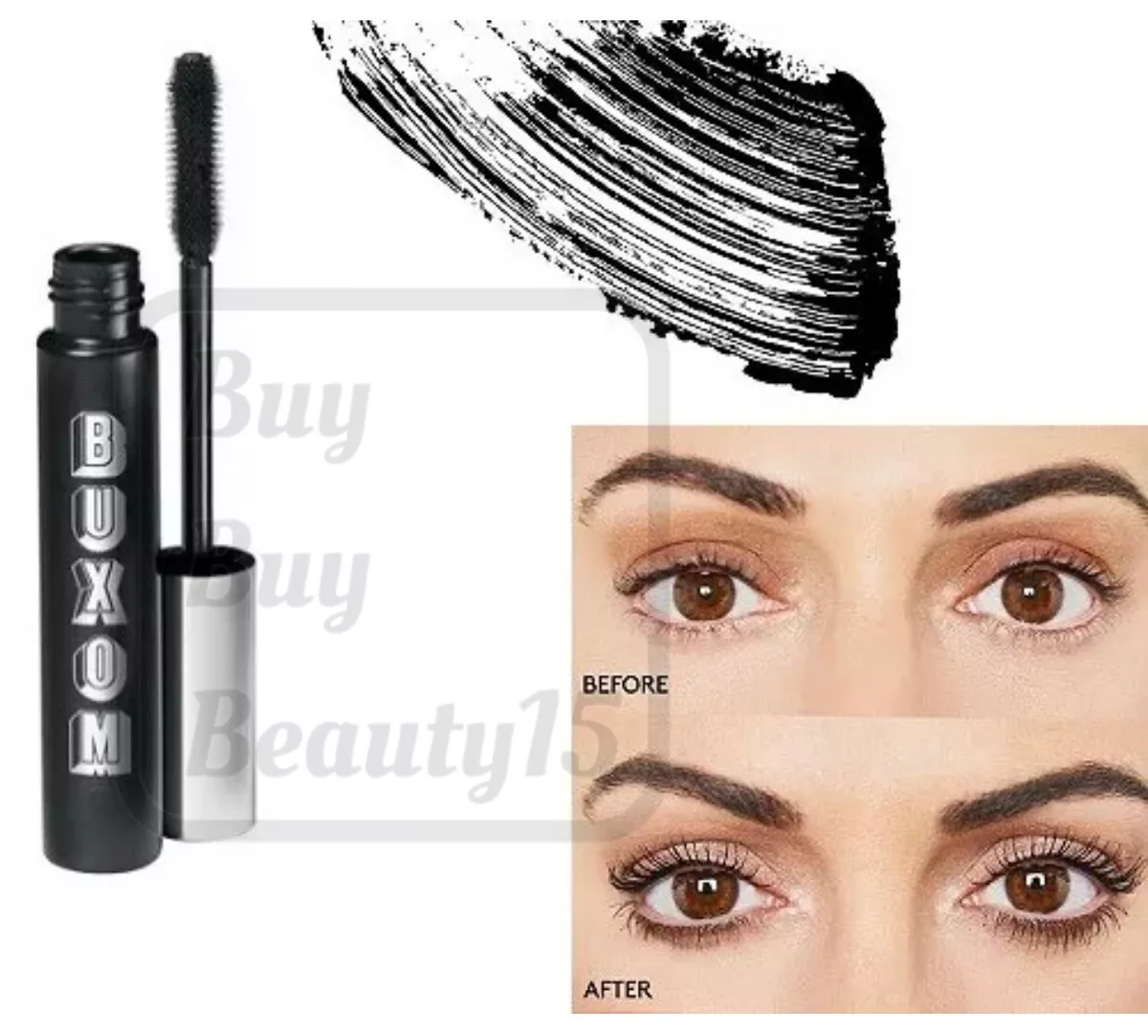 Buxom Buxom Lash Mascara Blackest Black 6 ml Travel size new