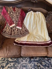 Traditional Pakistani Indian Top Kurta Skirt Outfit Girl Size 5/6 Eid Ramadan