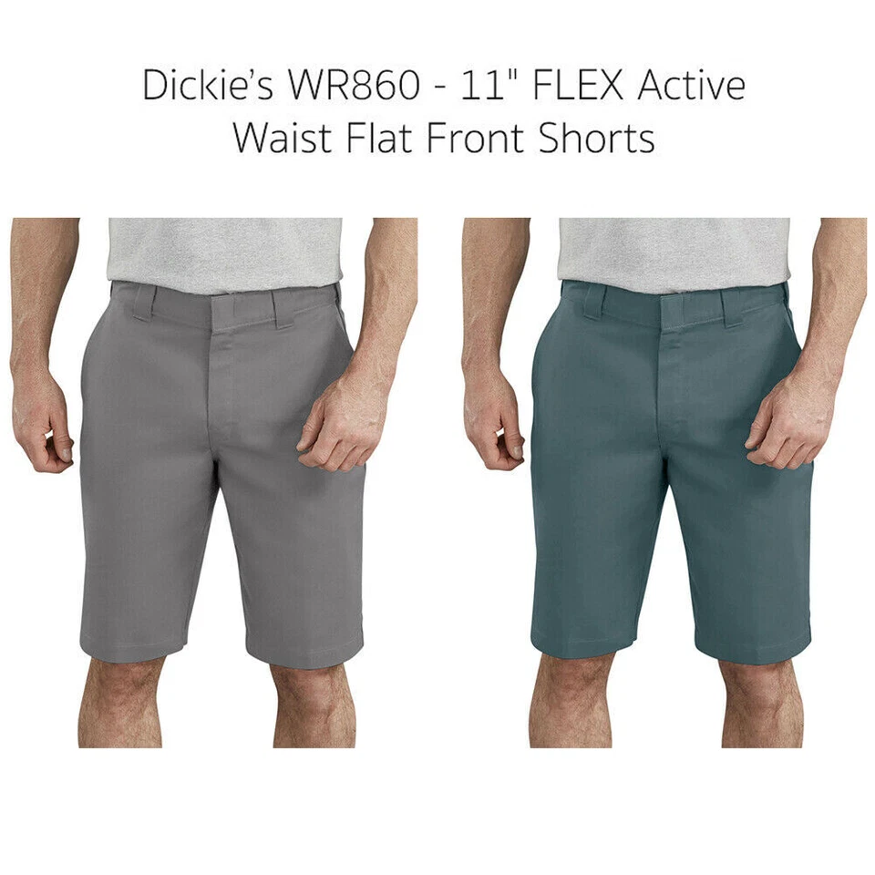 Dickies Men's WR860 11" Flex Active Waist Flat Front Shorts