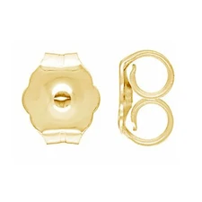 14K Solid Gold Earring Backs Large,Medium Or Small 1 PAIR Butterfly, All Colors