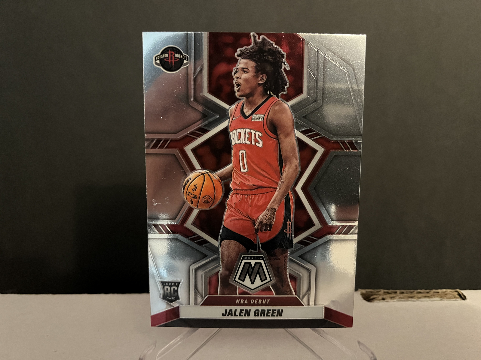 2021-22 NBA Panini Mosaic Basketball Jalen Green #262 Base Debut Rookie Card