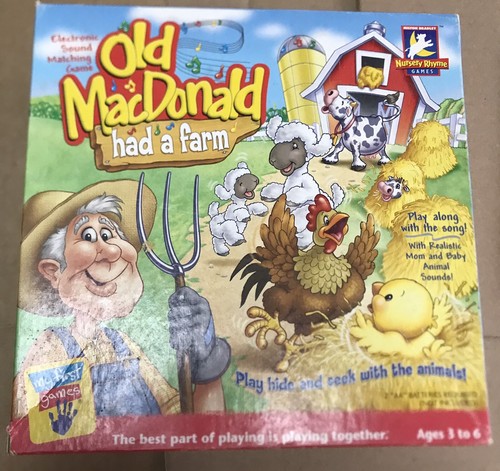 1996 Old MacDonald Had a Farm Game by Milton Bradley100 Complete Tested ...