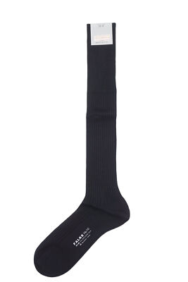 FALKE No.10 Herren Kniestrümpfe Strümpfe 43-44 blau dunkelblau Baumwolle NEU