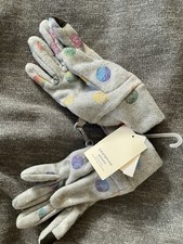 NWT GAP GapKids Smartphone soft fleece gloves black size Medium M in Grey