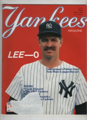 Yankees Mag Lee Guetterman Frank Howard Jack Reed July 13 1989 ...