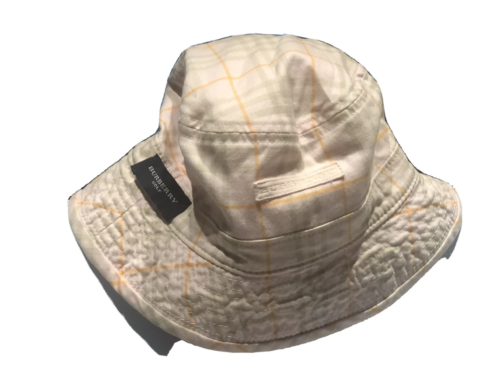 Burberry Children's Vintage Check Cotton Bucket Hat HTF Pink Check Reversible