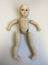 Vintage Porcelain Dismembered Doll- Hand Signed- Creepy With Teeth