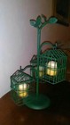 Candle Holder Metal Tabletop Birdcage Style Votive w/ Candles Included (New) — photo 3