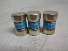 Lot of 3 Cooper Bussmann Telpower TPS-40 TPS40 40 Amp 170VDC 40A Fuses