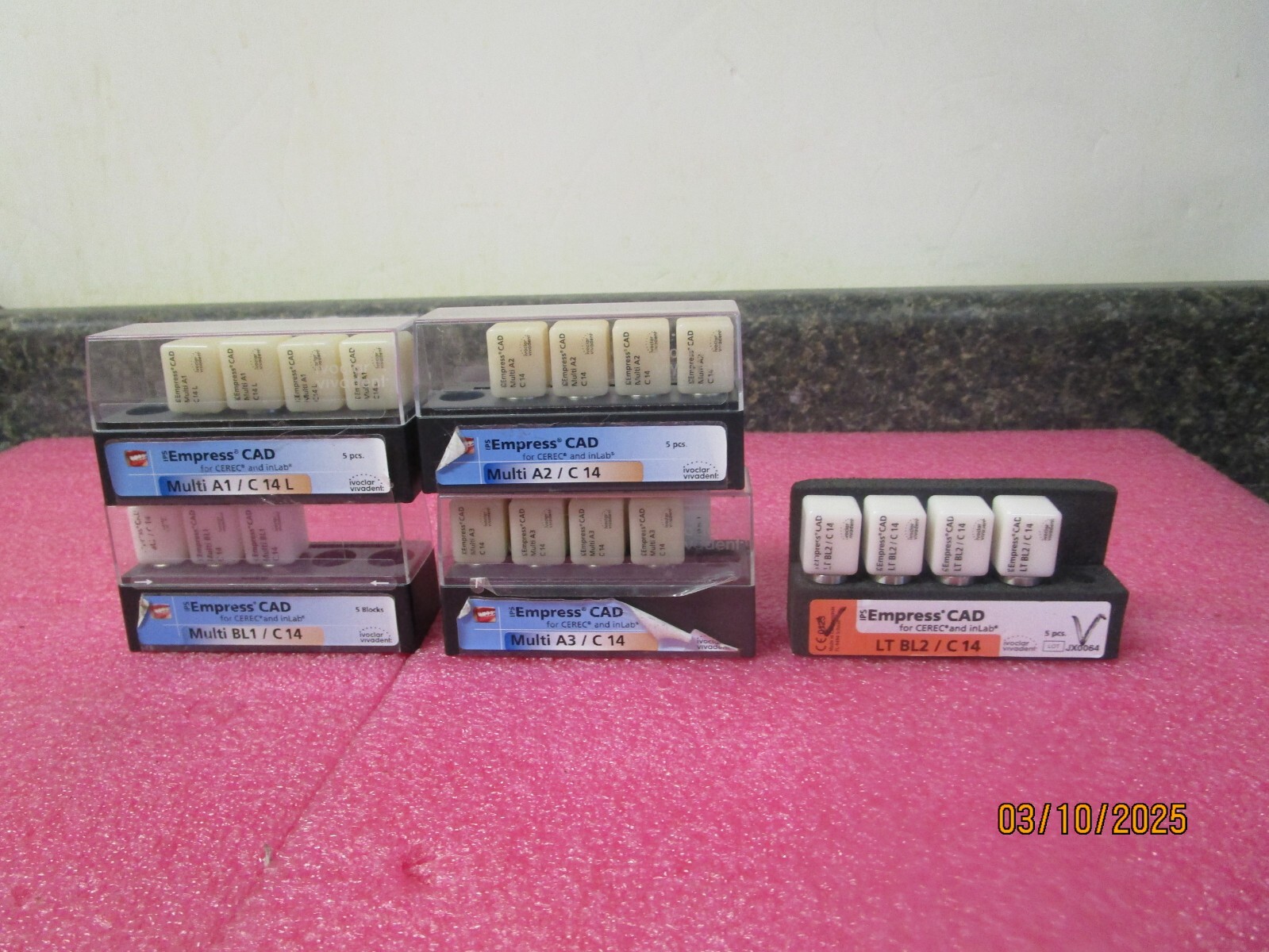 Qty (19) Blocks IVOCLAR VIVADENT IPS Empress CAD for CEREC InLab - READ Details