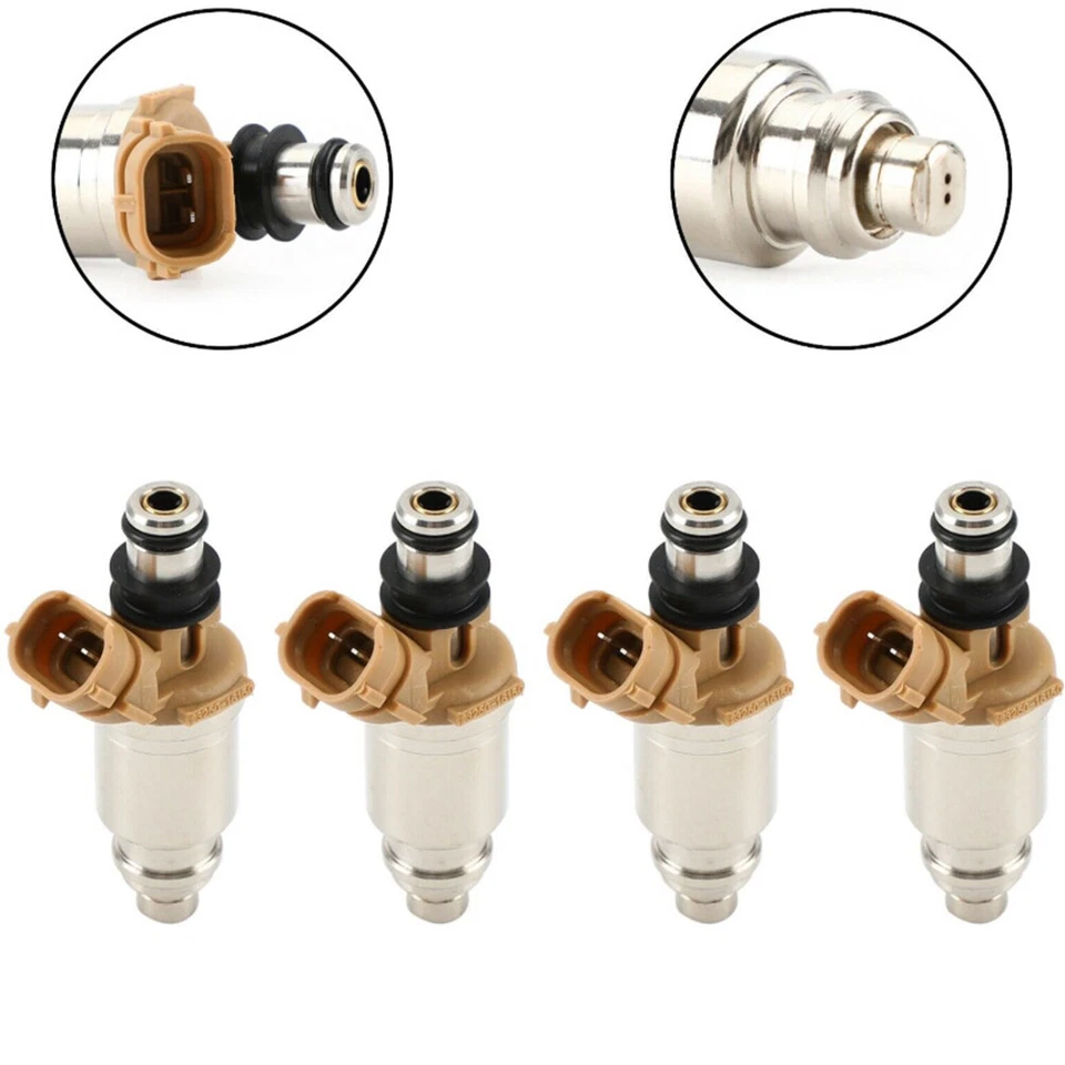 23209-16150 23250-16150 4Pcs Fuel Injector for Toyota Corolla Geo Prizm 1.6L Foto 2 de 4
