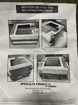 Mounting Bracket for HP LASERJET M404dn