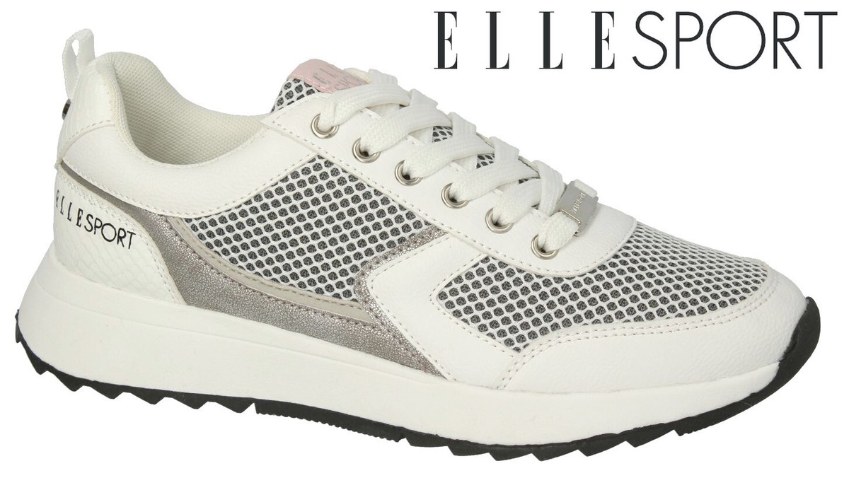 Elle Sneakers 2021 ELLE SPORT Designer Silver Grey/White