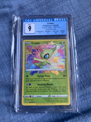 Pokemon Vivid Voltage Amazing Rare Celebi 9 185 Mint Cgc 9 0 Psa 10 Ebay Pokemon Vivid Voltage Amazing Rare Celebi 9 185 Mint Cgc 9 0 Psa 10 Ebay