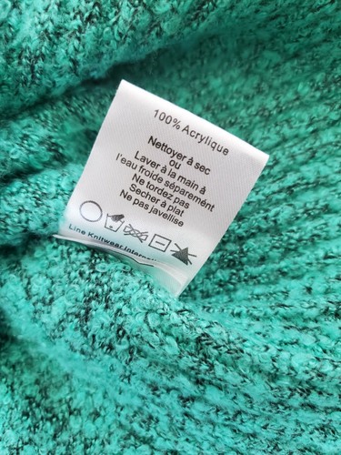 John + Jenn Women's Long-sleeve sweater Sky blue Color Acrylic Blend Sz L NWOT - Picture 11 of 12