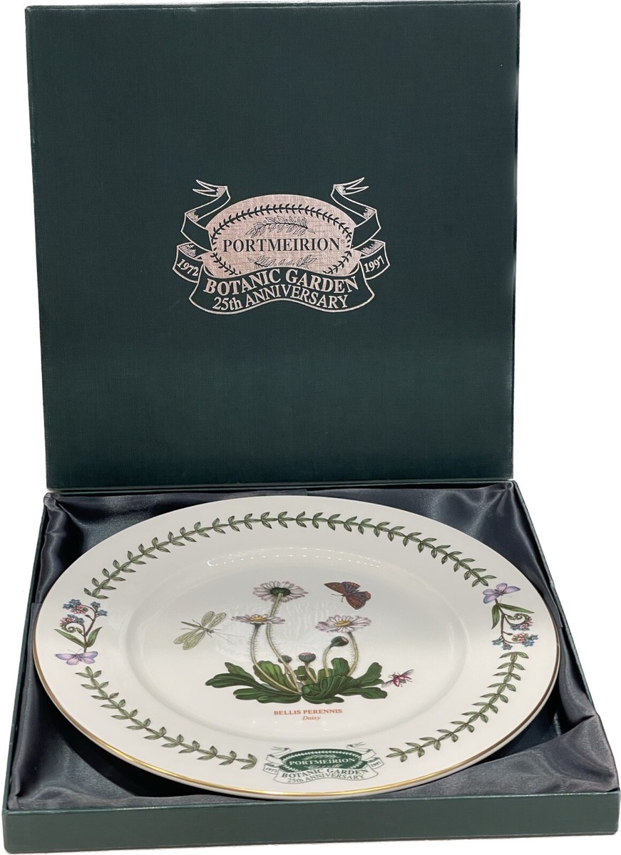 Portmeirion Botanic Garden 25th Anniversary Collector Plate 9.5