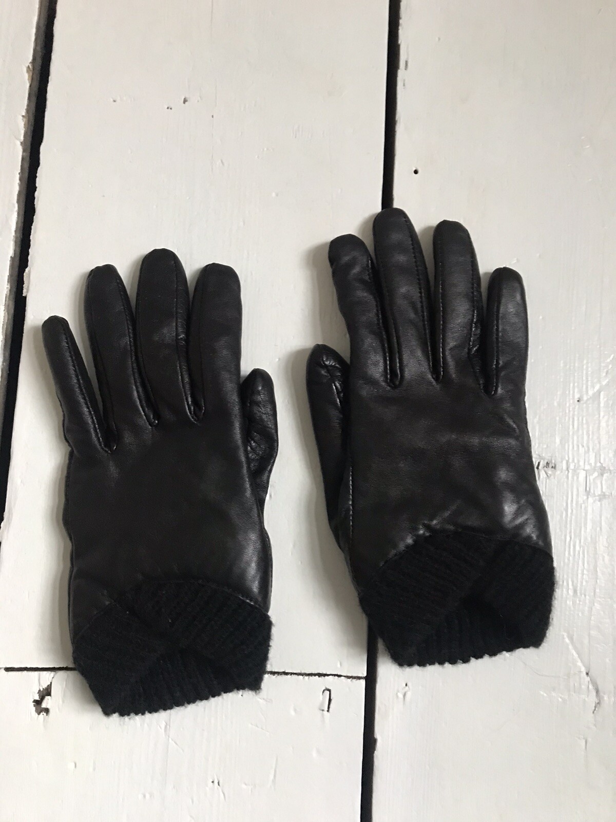ASOS Ladies Black leather gloves - 100% Leather - Small - NEW | eBay