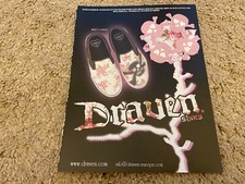VBK6 ADVERT 11X8 DRAVEN SHOES : SKULL N ROSES