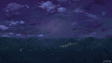 Landscape anime night stars women outdoors sitting sky Custom Gaming Mat Desk