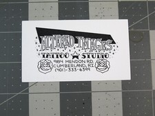 vtg Tattoo business card - Altered Images Cumberland RI C