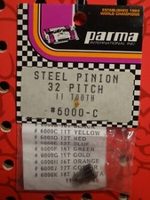 Vintage Parma 6000-C 11T Tooth 32P Pitch Steel Pinion Gear w/ set screw RC Part