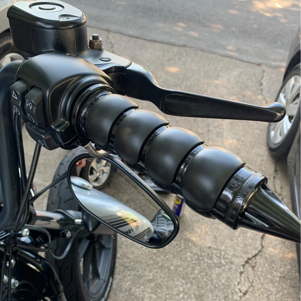 1" 25mm Motorcycle Handlebar Hand Grip for Kawasaki Vulcan 800 2000 Classic 1600 - Image 2 of 4