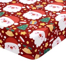 Crib Sheet, Christmas Crib Sheets Baby Sheet for 52x28 Inch Christmas 251