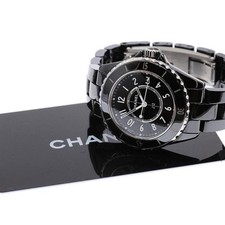Chanel J12 H5695 33mm Ceramic Black Dial Quartz Watch #C4875