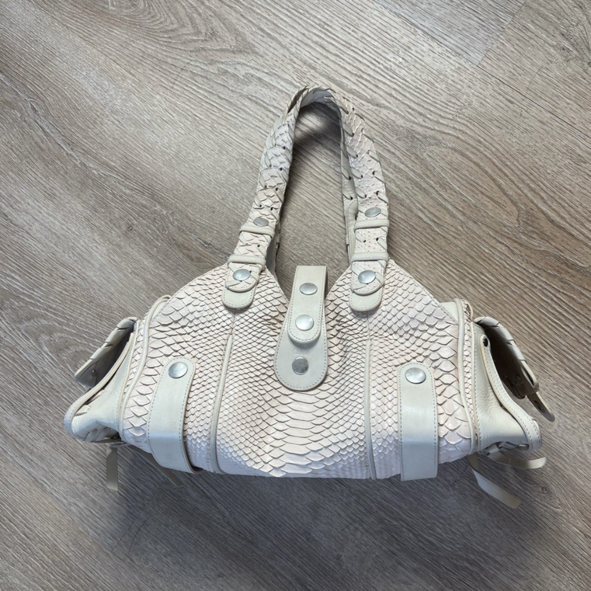Chloe Silverado Ivory White Python Super Rare Vin… - image 2