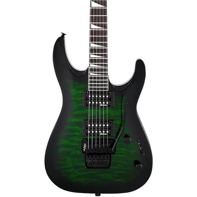 Jackson Dinky JS32Q DKA Arch Top Electric Guitar Transparent Green Burst