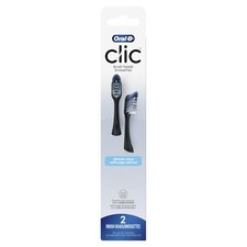 Oral-B Clic Toothbrush Replacement Heads, 2 Count 1 Pack of 2 , Black