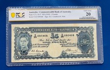 Australia 5 Pounds 1949  - very Fine  - Pick 27C