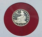 Seated Liberty Design - 1 gram .999 Fine Pure SILVER Bullion Round Bar Coin