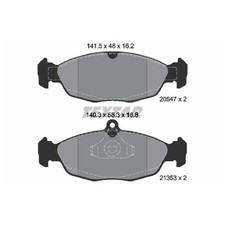 Textar Bremsbelag-Satz Bremsklötze hinten 2054701 20547 2054716805 | 276227