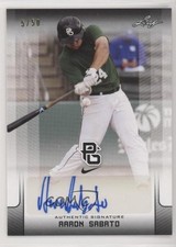 2017 Leaf Perfect Game National Showcase Black 5/50 Aaron Sabato Auto w5c