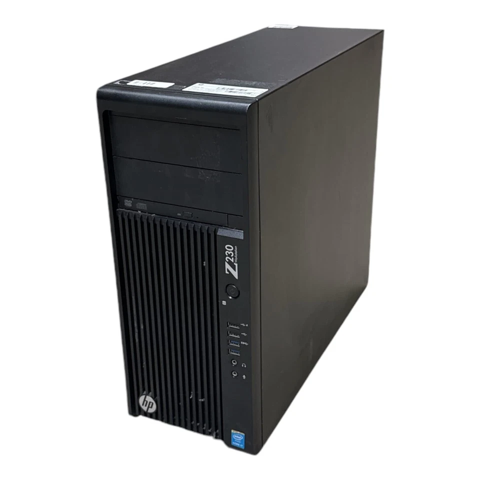 HP Z230 Core i7-4790 3,6GHz 32GB 256GB SSD DVD (Klebereste am Gehäuse)